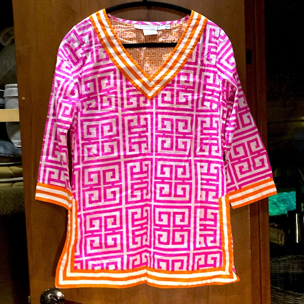 Gretchen Scott Designs Cotton 3/4 Tunic Blouse